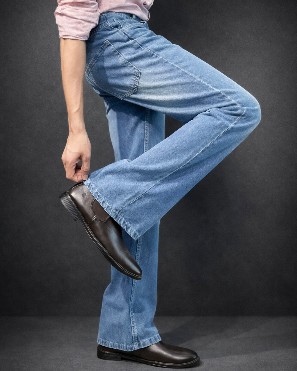Light Blue Bootcut Denim Jeans