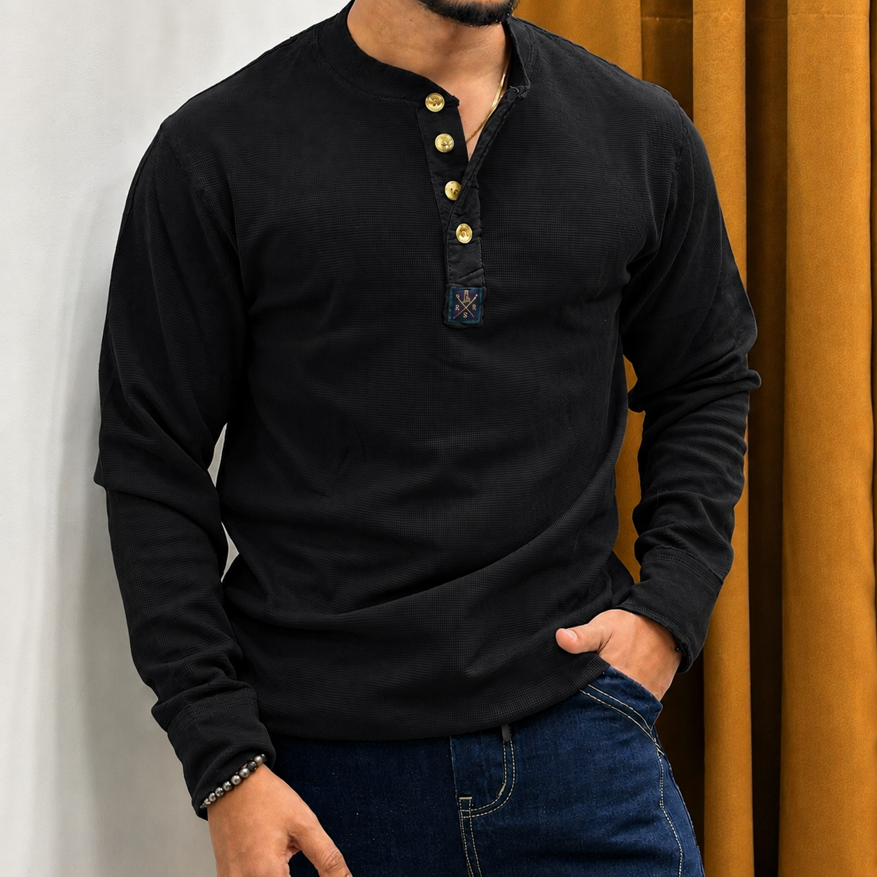 Henley Full Sleeve T-shirt