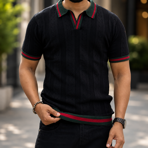 Classic Half Sleeve Knit Polo