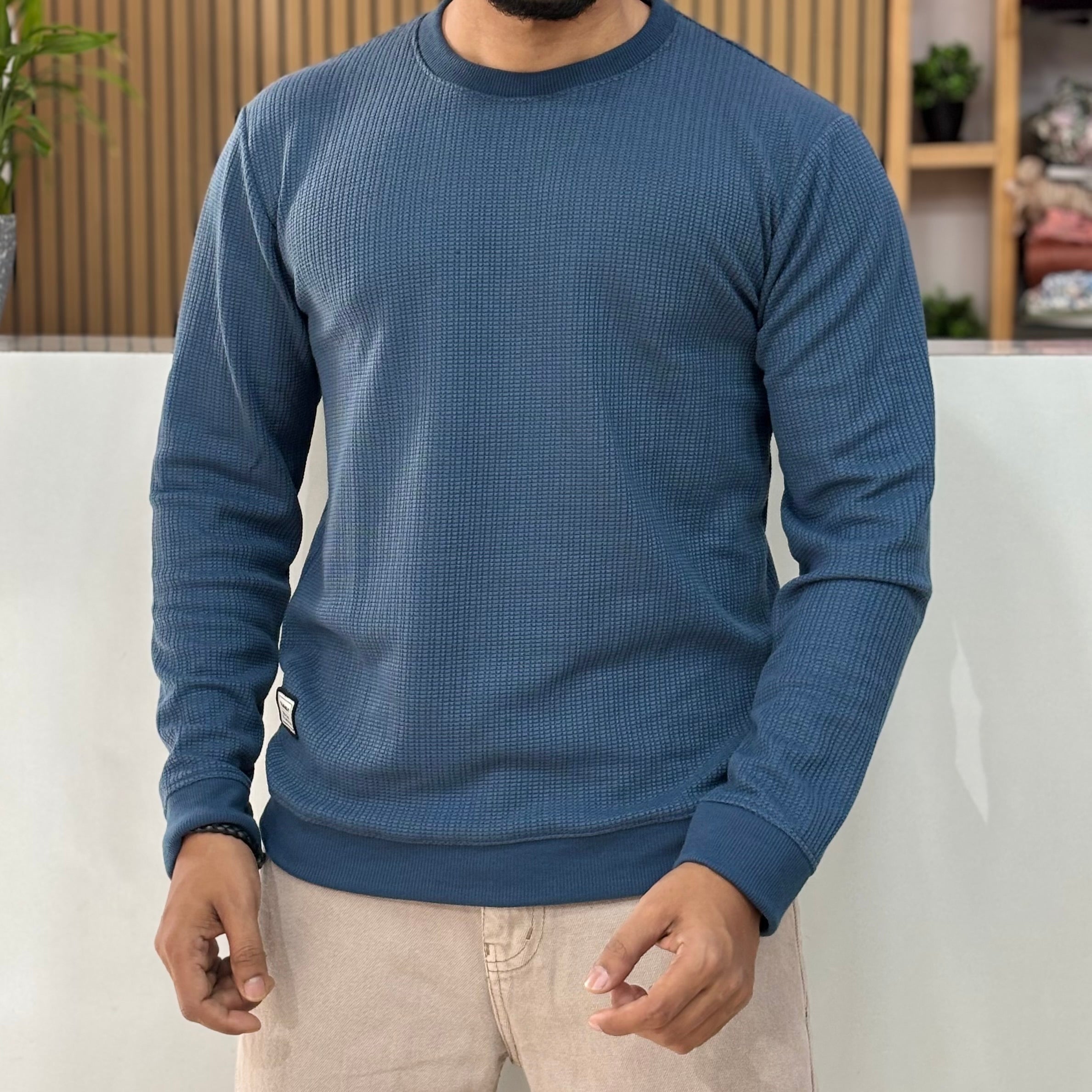Textured Full-Sleeve Tee