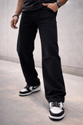 Men's  Black Loose Fit Jeans