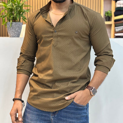 Mehndi Green IMP Short Kurta