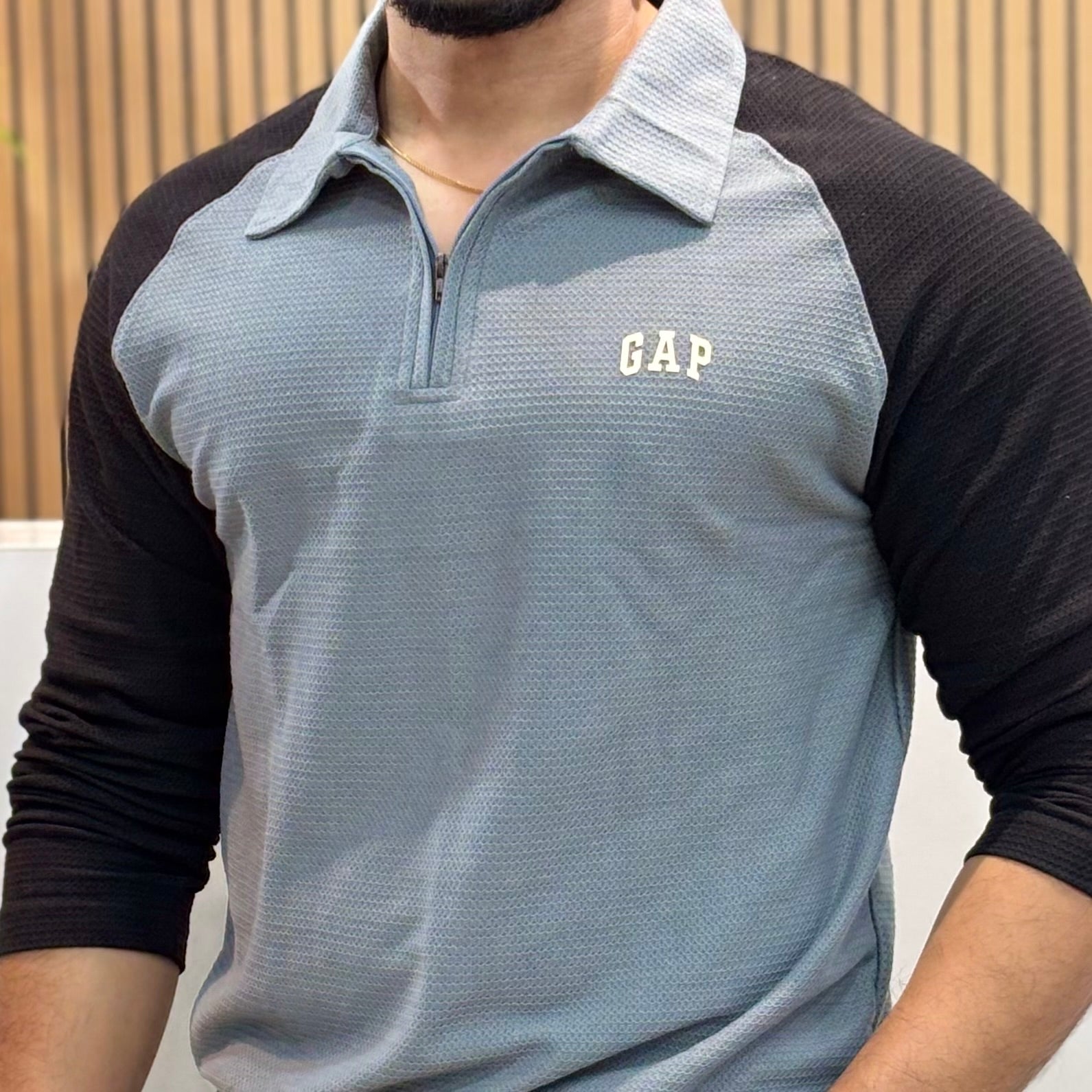 Raglan Sleeve Polo T-Shirt