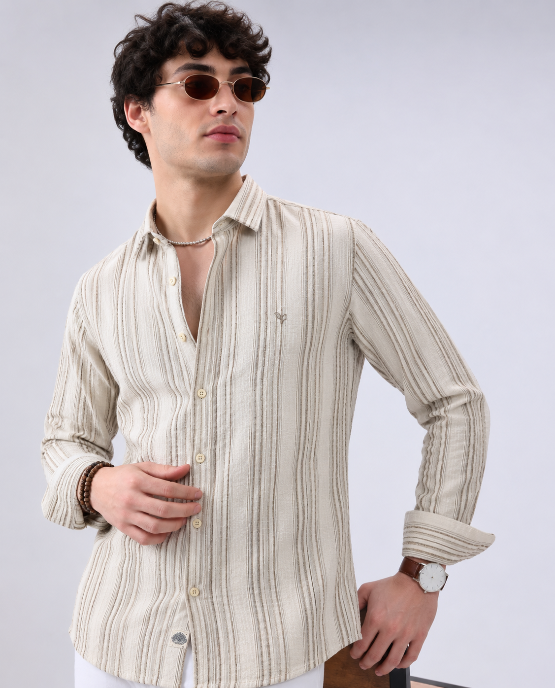 Premium Casual Shirt - Ivory