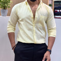 Men’s Solid Shirt Yellow