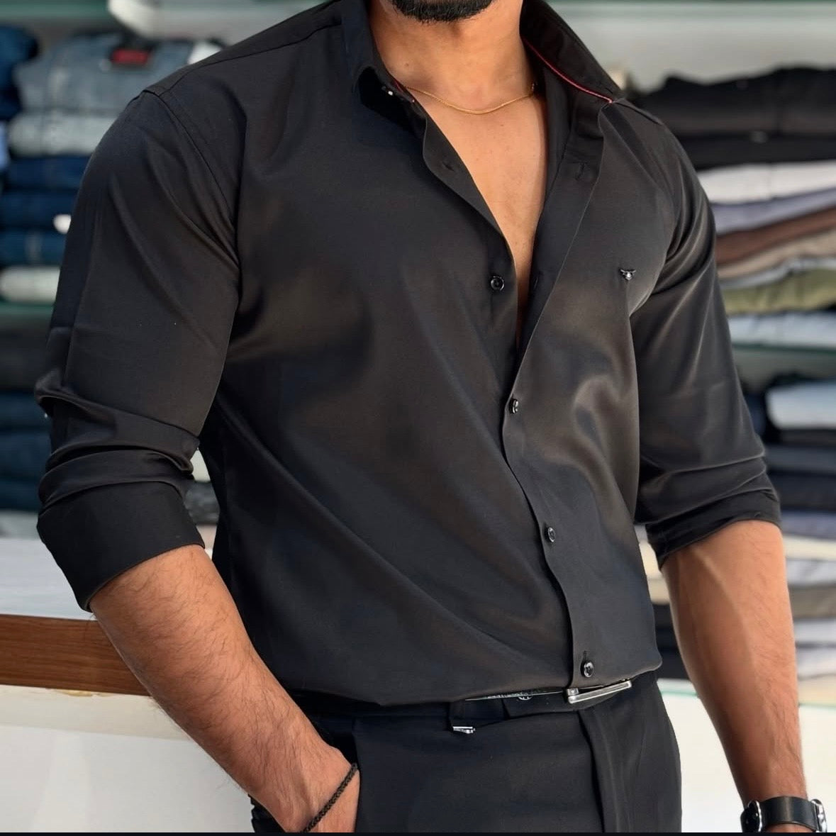 Premium Satin Solid Shirt