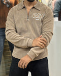 IMP Polo Zipper T-shirt Tan