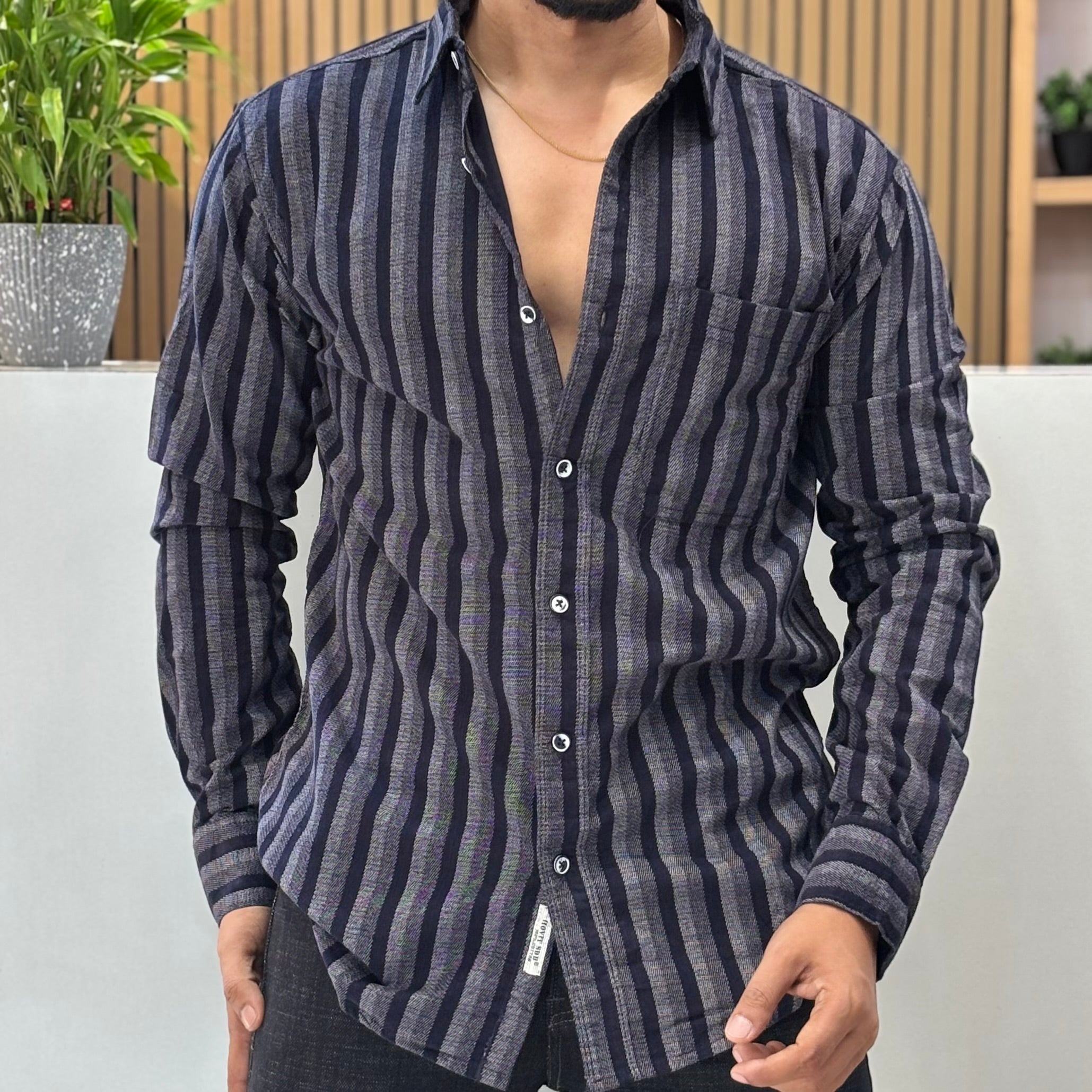Blue Striped Premium Shirt