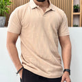 Beige Old Money Polo T-shirt