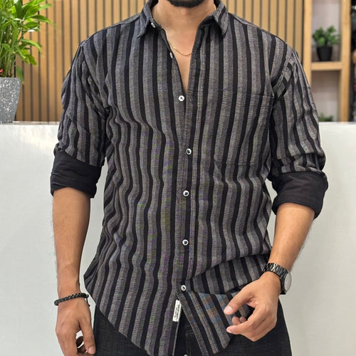 Black Striped Premium Shirt