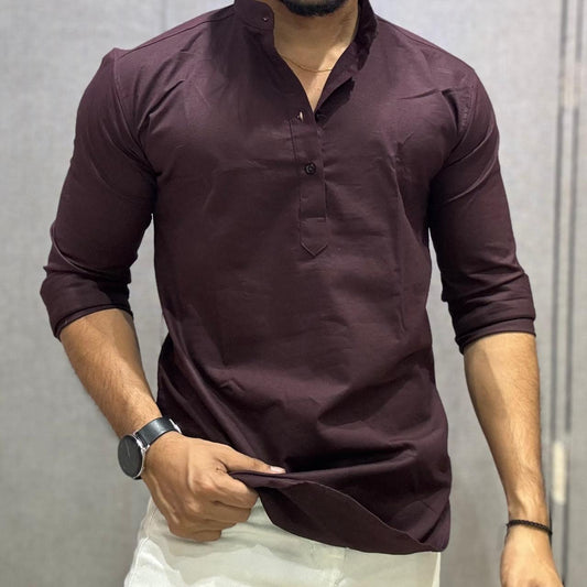 Maroon Short Kurta