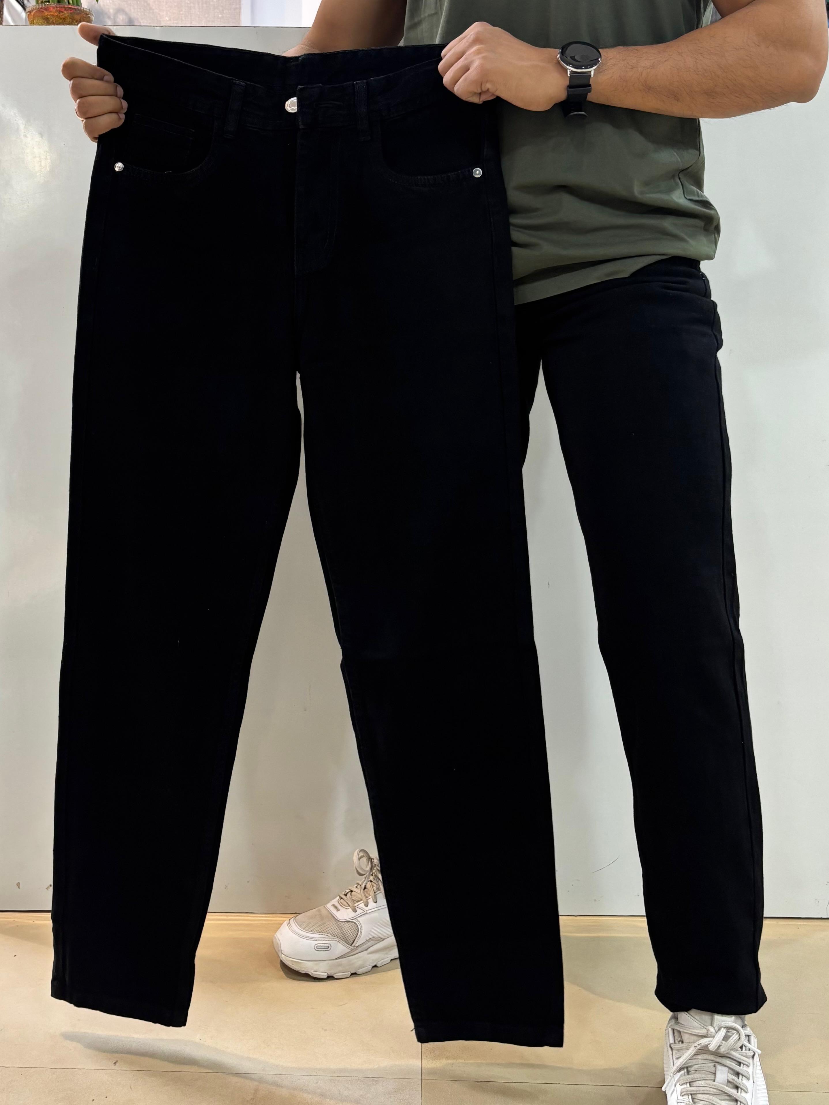 Black Carrot Fit Jeans