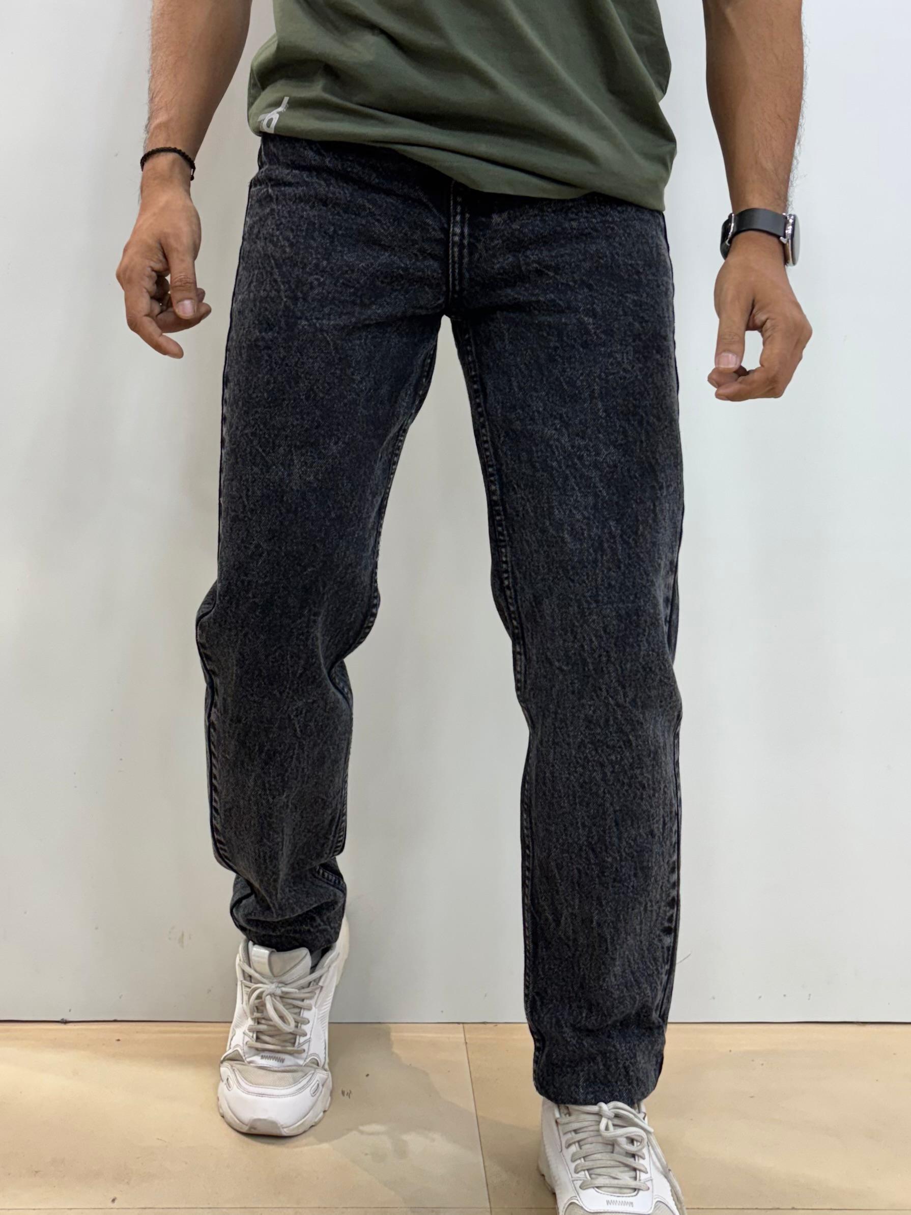 Charcoal Carrot Fit Jeans