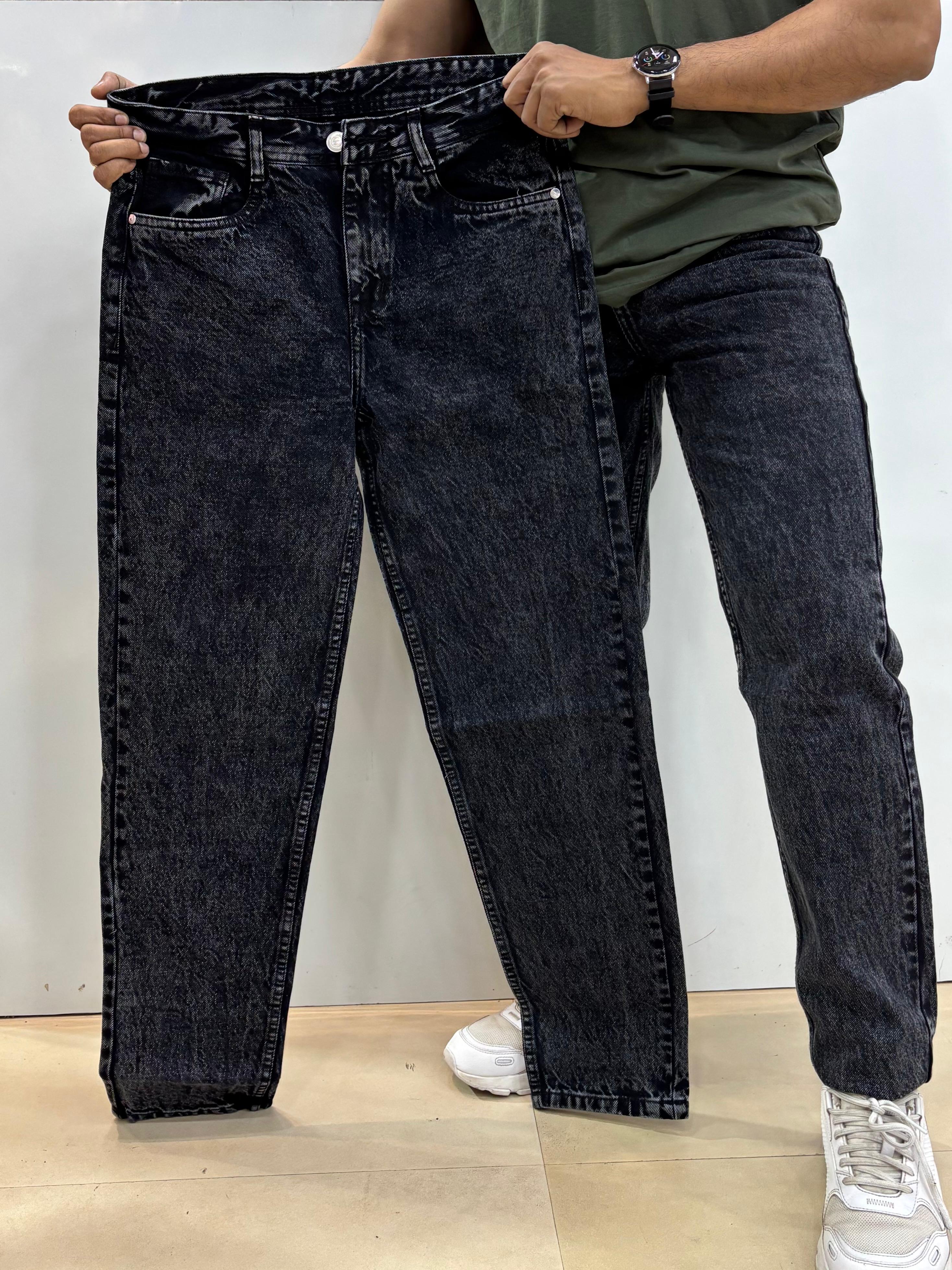 Charcoal Carrot Fit Jeans