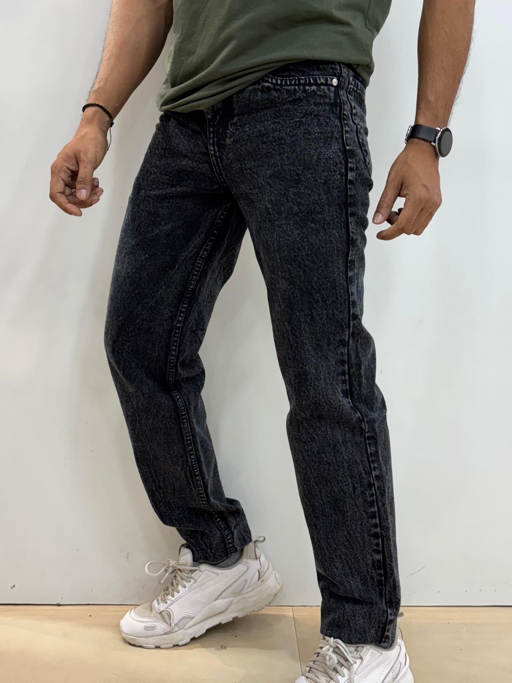 Charcoal Carrot Fit Jeans