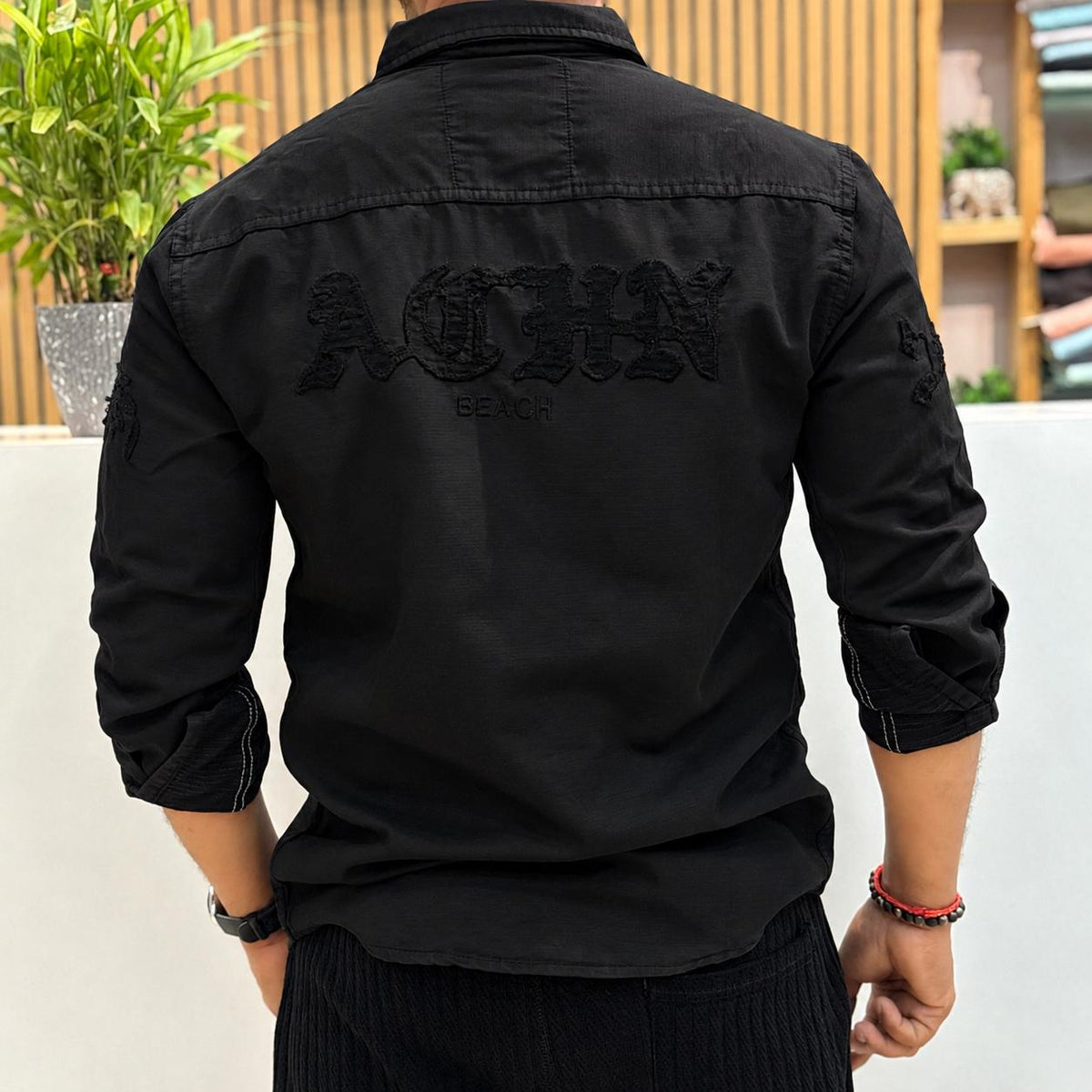 RFD Embroidered Shirt – Black