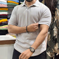 Polo Collar T-shirt Grey