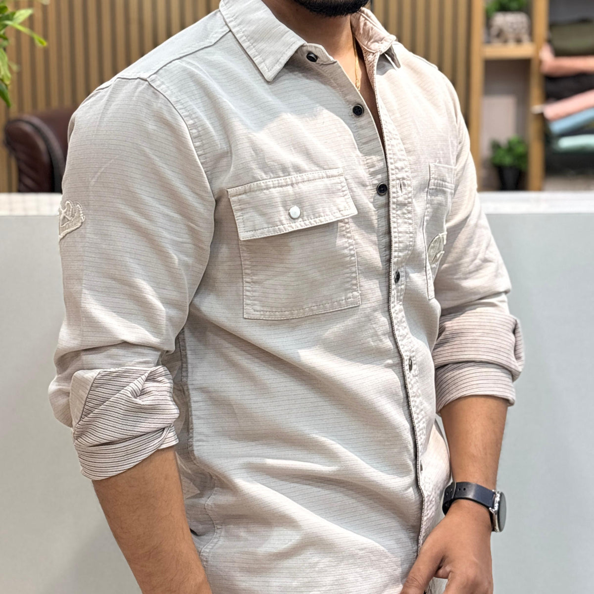 RFD Embroidered Shirt – Ivory