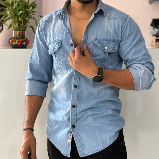 Light Blue Denim Shirt