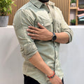RFD Embroidered Shirt – Sage Green
