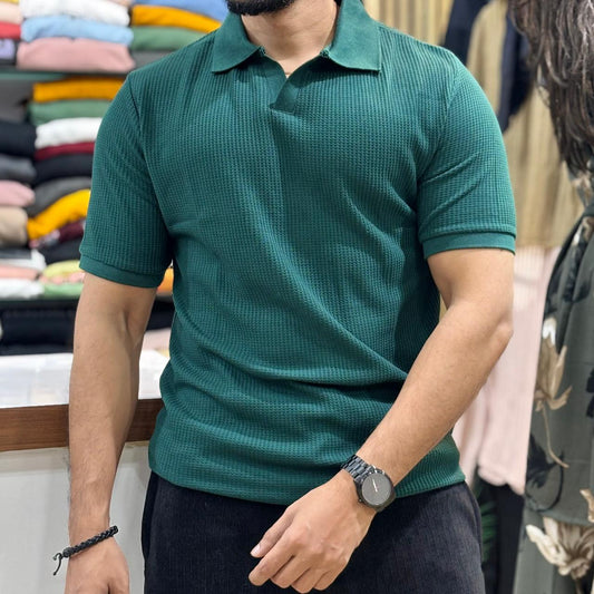 Polo Collar T-shirt Green
