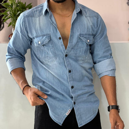 Light Blue Denim Shirt