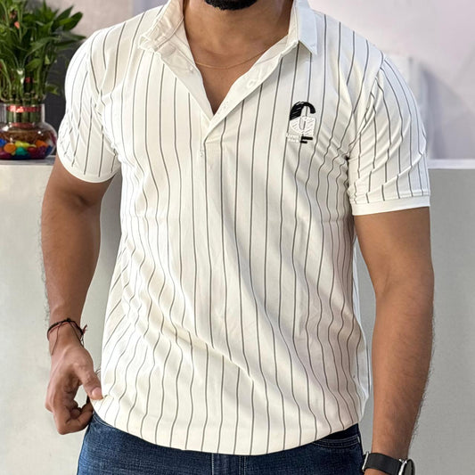 Striped Polo T-Shirt