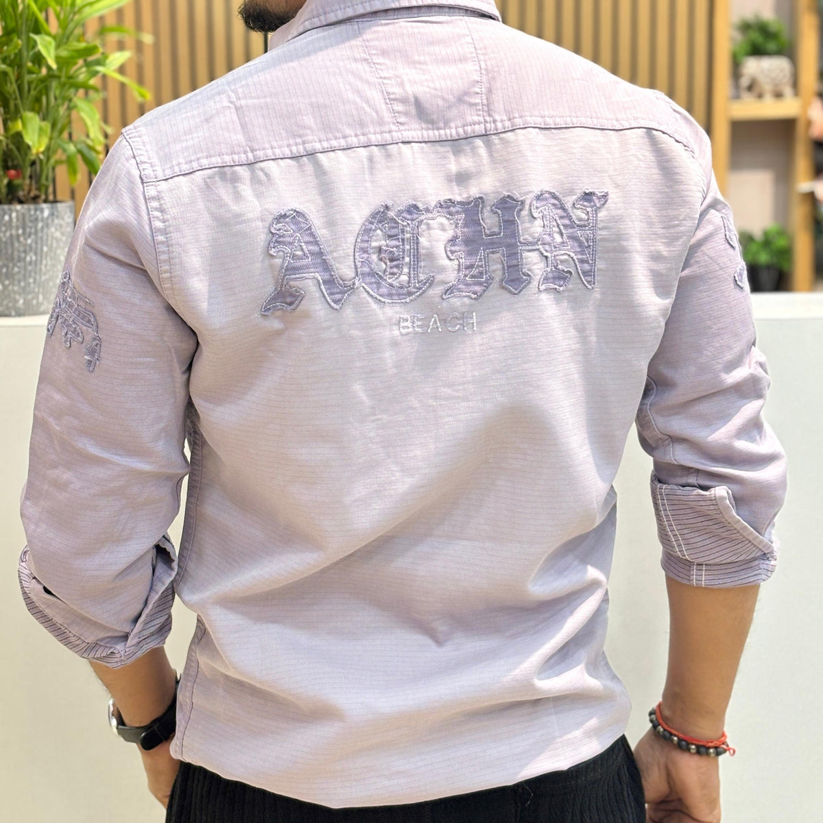 RFD Embroidered Shirt – Dusty Lavender