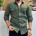 RFD Embroidered Shirt – Olive Green